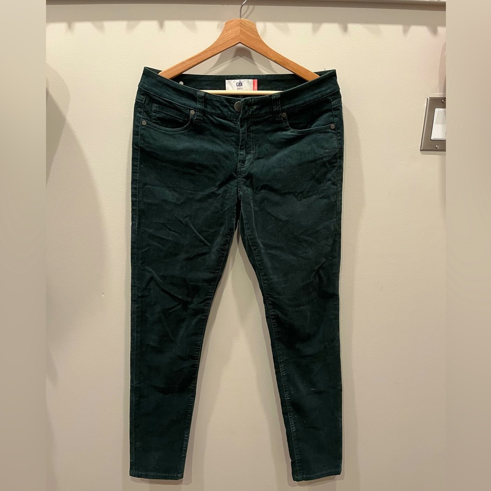 Cabi Skinny Corduroy Jeans size 6 Hunter Green